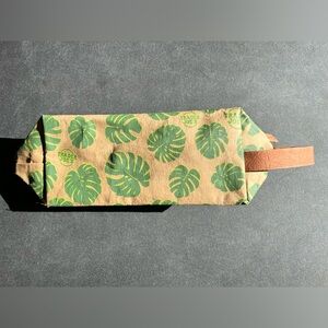 Trader Joe’s Monstera Reusable Toiletry Travel Makeup Bag Drop, Sustainable